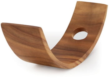 Acacia Wood Half Moon Wine Holder